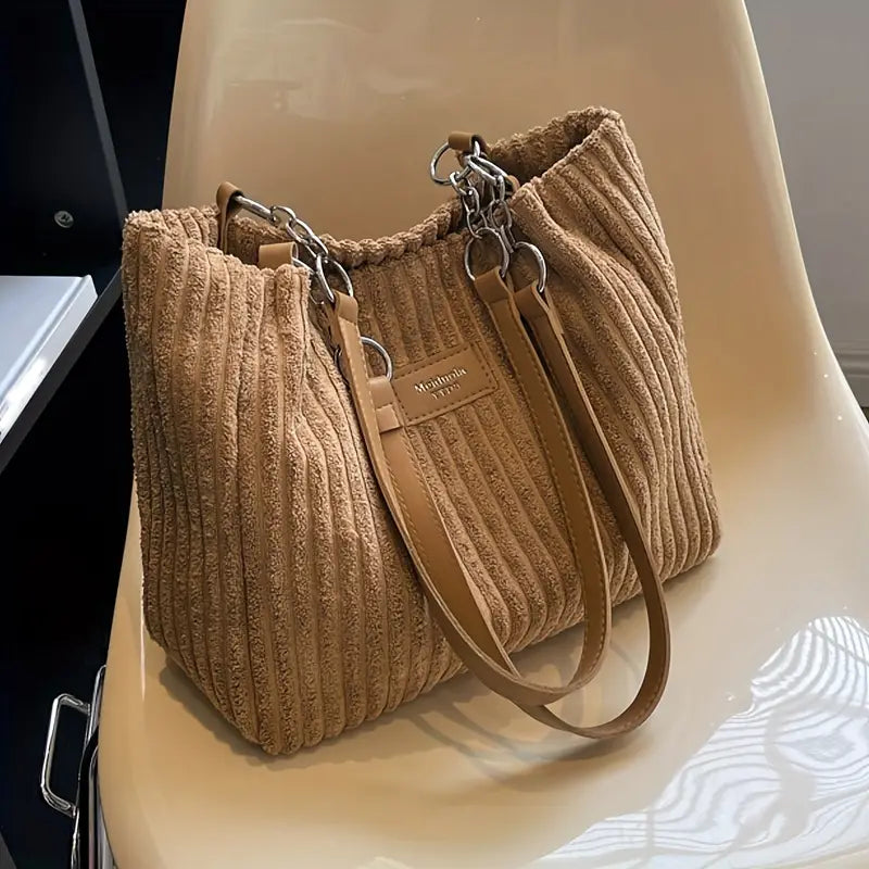 ALIX | Sac fourre-tout en velours côtelé