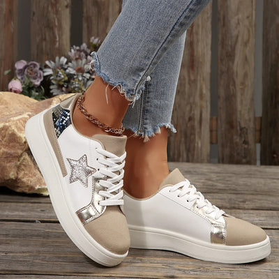Zora – Baskets tendance décontractées avec détails étoiles et semelle légère