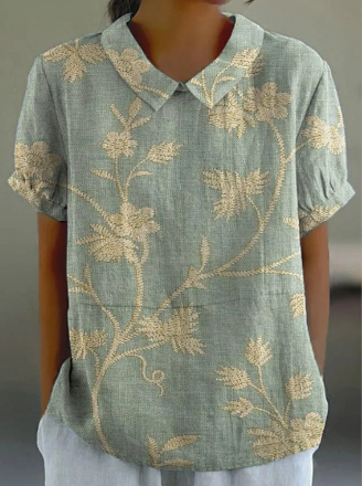 Chemise décontractée imprimée pour femme | Légère et stylée