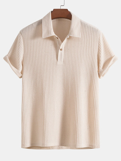 Polo en Maille Tricotée Pour Hommes | Décontracté
