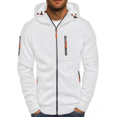 Aimon | Sweat à Capuche Zippé pour Hommes avec Texture Douce en Velours