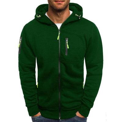 Aimon | Sweat à Capuche Zippé pour Hommes avec Texture Douce en Velours