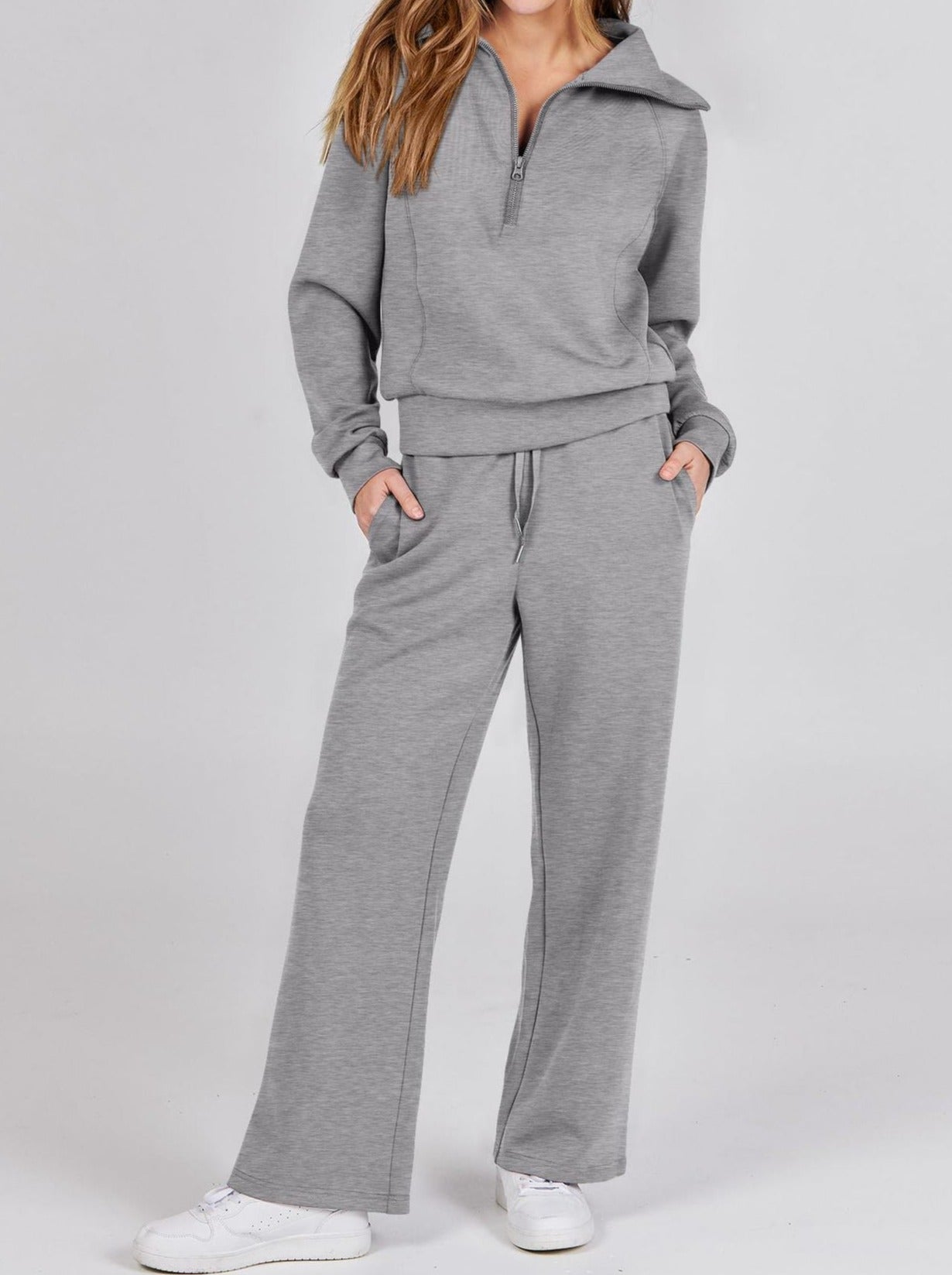 Zelia – Ensemble Décontracté Chic Deux Pièces en Tissu Ultra Doux