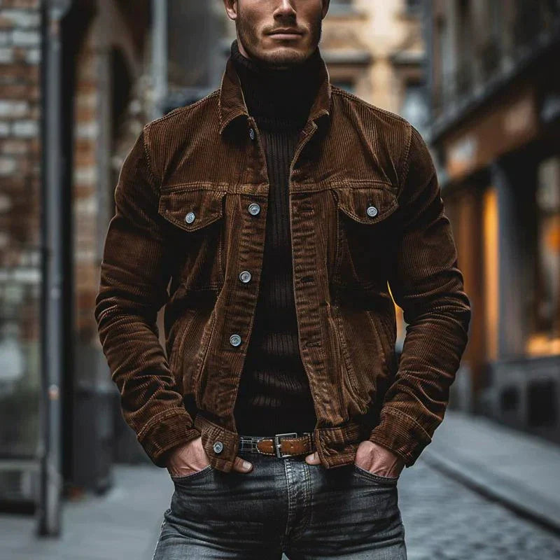 MILO | VESTE EN VELOURS CÔTELÉ RÉTRO