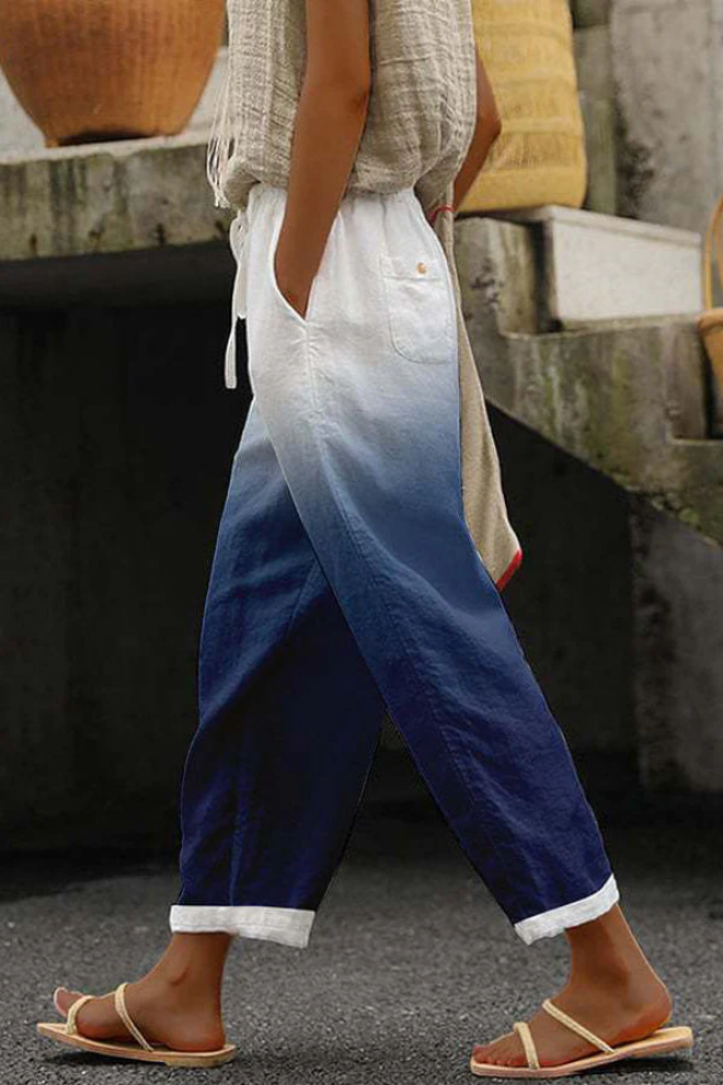 Airish - Pantalon à poches boutonnées imprimé unique et décontracté
