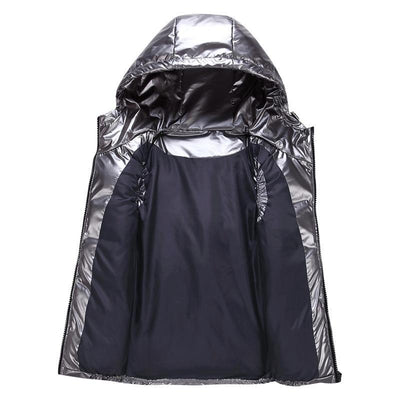 Adam – Veste à capuche élégante sans manches avec fermeture à glissière