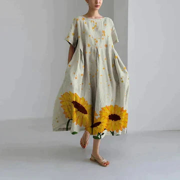 Zara - Robe Décontractée Et Élégante À Imprimé Flora