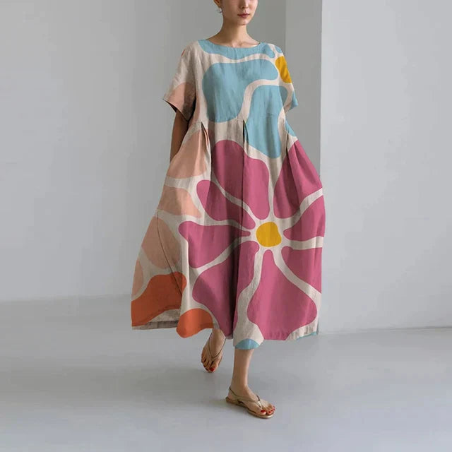 Zara - Robe Décontractée Et Élégante À Imprimé Flora