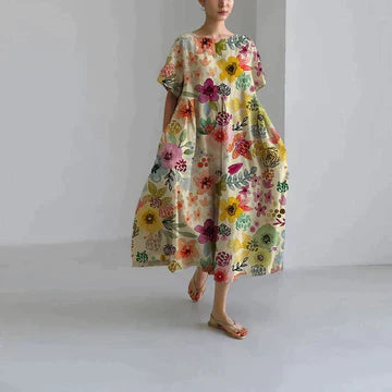 Zara - Robe Décontractée Et Élégante À Imprimé Flora