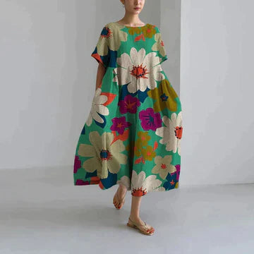 Zara - Robe Décontractée Et Élégante À Imprimé Flora
