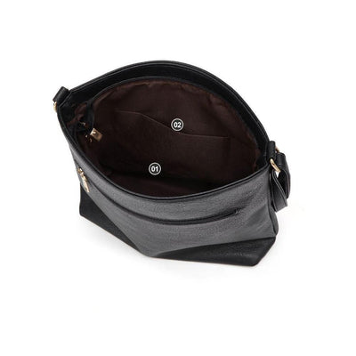 Alessia - Sac à bandoulière tendance avec compartiments zippés et confort quotidien