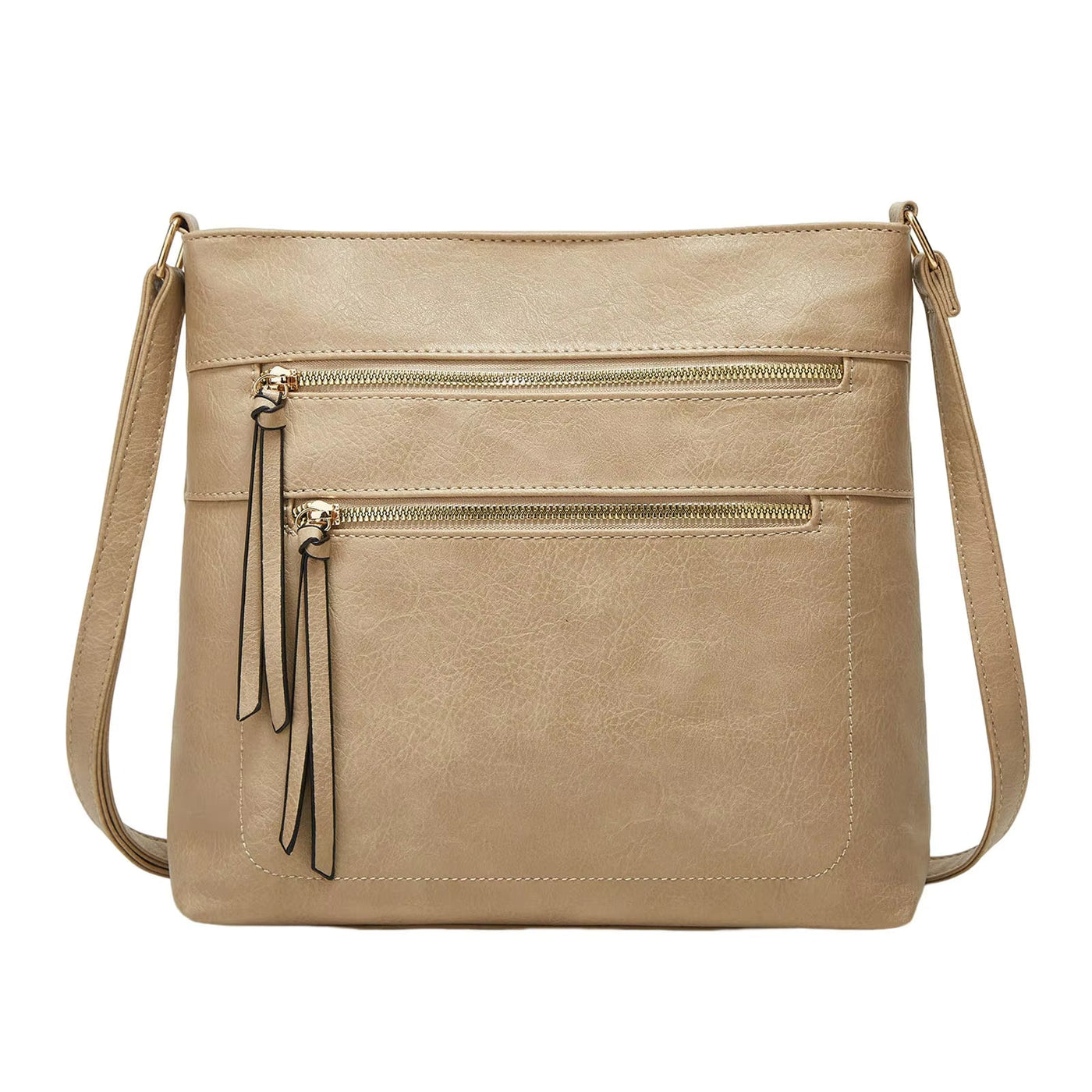 Alessia - Sac à bandoulière tendance avec compartiments zippés et confort quotidien