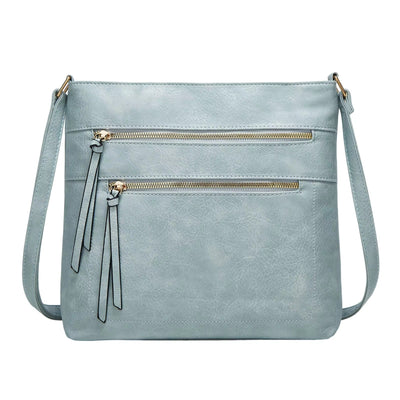 Alessia - Sac à bandoulière tendance avec compartiments zippés et confort quotidien
