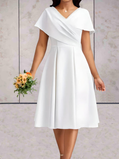 Robe courte plissée pour femme | Élégante