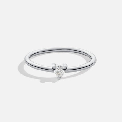 'Kleine Liebe' Bague en cristal en forme de cœur